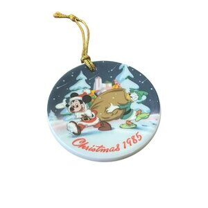 The Disney Collection 1985 Grolier Collectibles Santa's Helpers Ornament